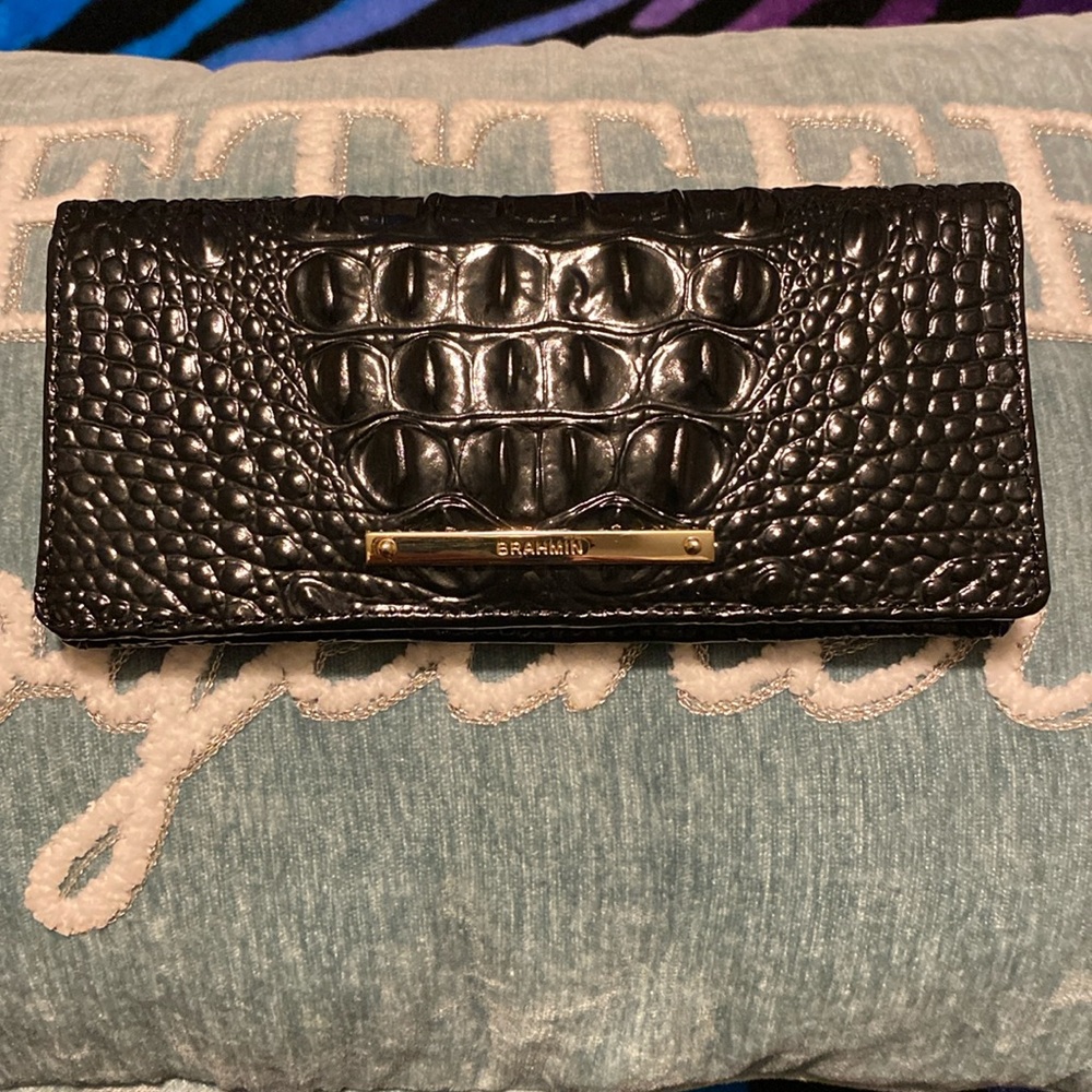 Brahmin Ady Wallet in Black Leather